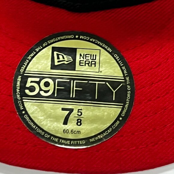 Atlanta Braves Hat Cap New Era Fitted 7 5/8 59Fifty Wool Black Baseball MLB - Picture 4 of 10